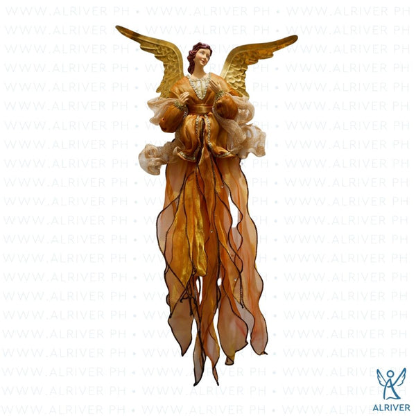27"L Morelia Hanging Angel, Copper Gold