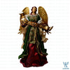 25" Elizabeth Standing Angel with Banner, Burgundy Green