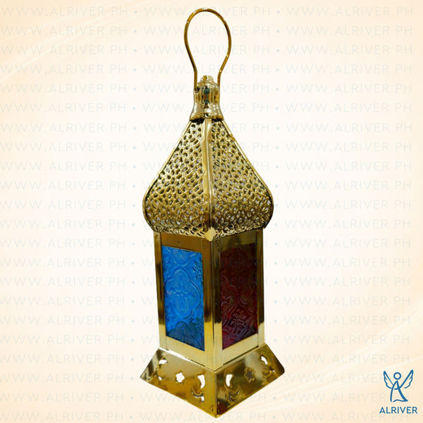 23 cm Oracle Gold Lantern Lamp Ornament/ Table top decor