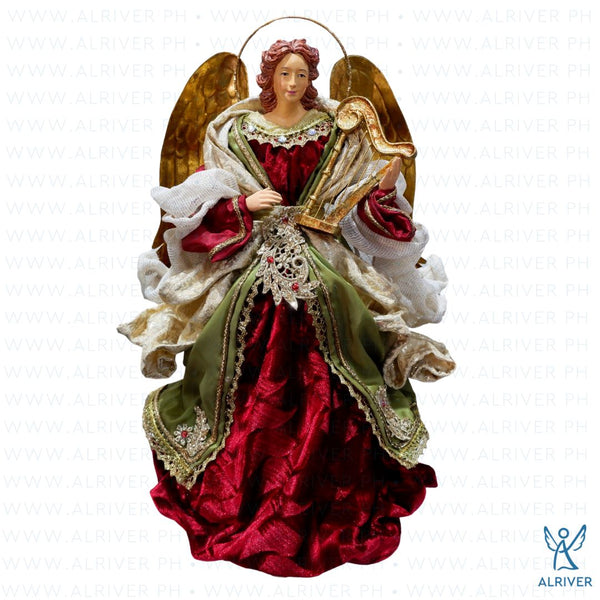 14" Samaria Standing Angel with Harp