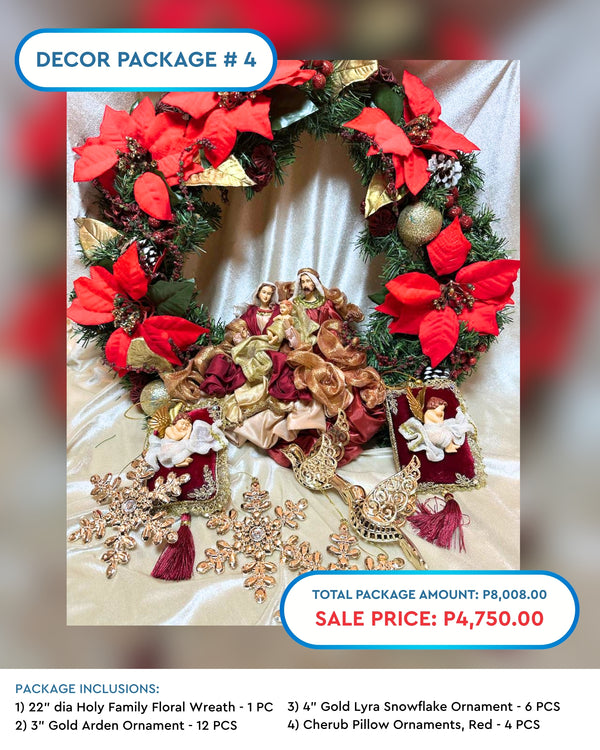 DECOR PACKAGE 4: Holy Family Wreath and Ornaments
