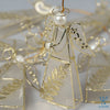 Angel of PEACE Capiz Ornament, White Gold