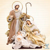 9" Pedro Holy Family on Base, Beige Gold (with gift packaging)