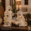 14" Perlas Holy Family (Set of 3), Beige