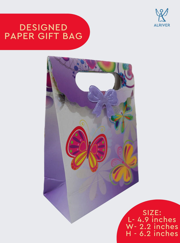 PURPLE BUTTERFLY | SMALL PAPER GIFT BAG