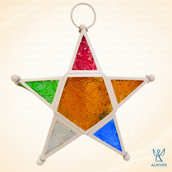 Starlet Glass and Metal Hanging Parol (20 cm)
