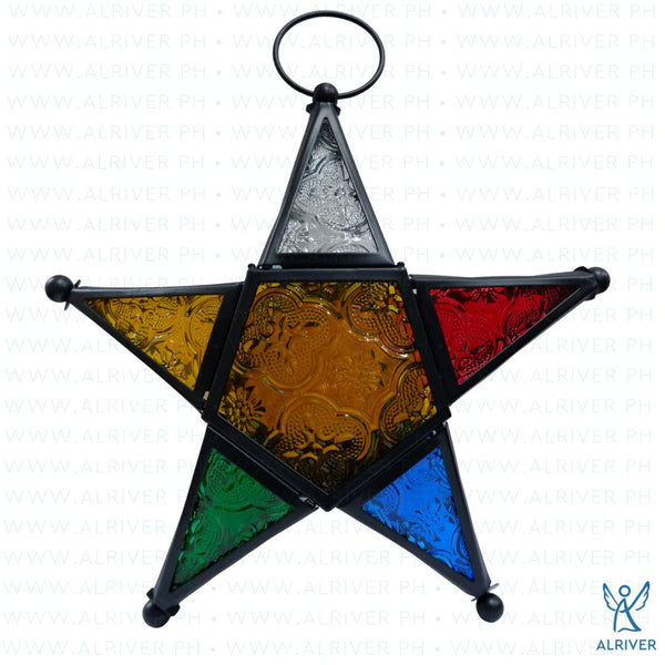 Starlight Glass and Metal Hanging Parol (20 cm)