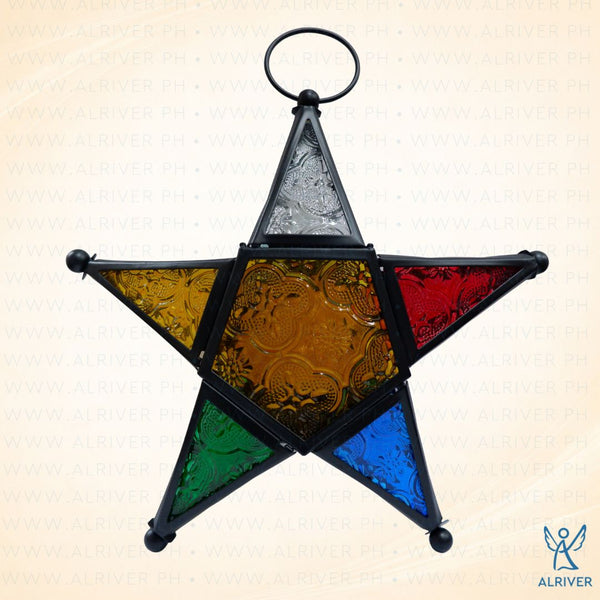 Starlight Glass and Metal Hanging Parol (20 cm)