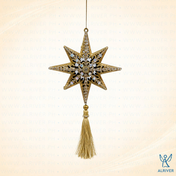 Star of Bethlehem Whimsical Gold with Tassel