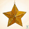 Yellow Star Capiz Ornament
