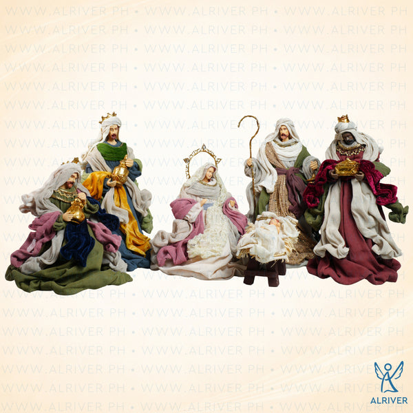 10" Vincenzia Nativity Set of 6, Multicolored
