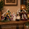 10" Vincenzia Nativity Set of 6, Multicolored