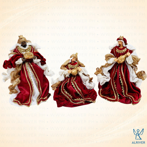 10" Vino Three Kings Set, Burgundy