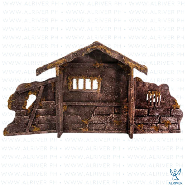 Wooden House for Nativity Set