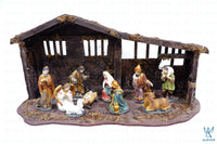 Resin Nativity Set with House